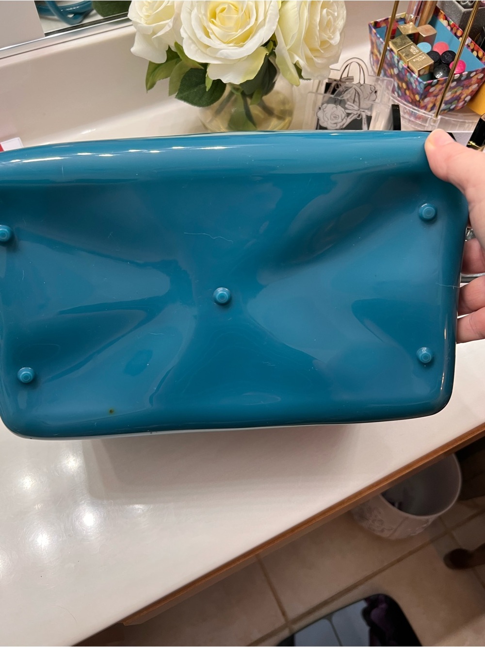Furla Teal Jelly Bag with Pouch - Picture 10 of 16